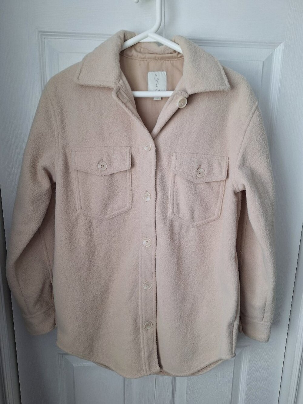 Joie Cream Shacket with Pockets